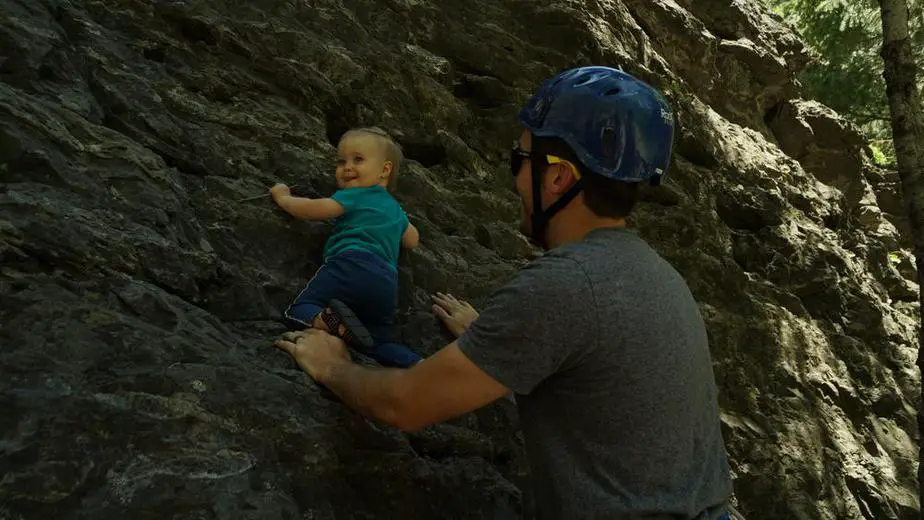Baby Rock Climbing