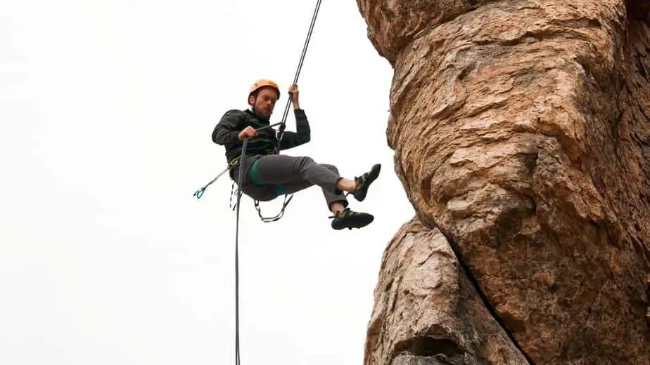 Rappelling from Climbing