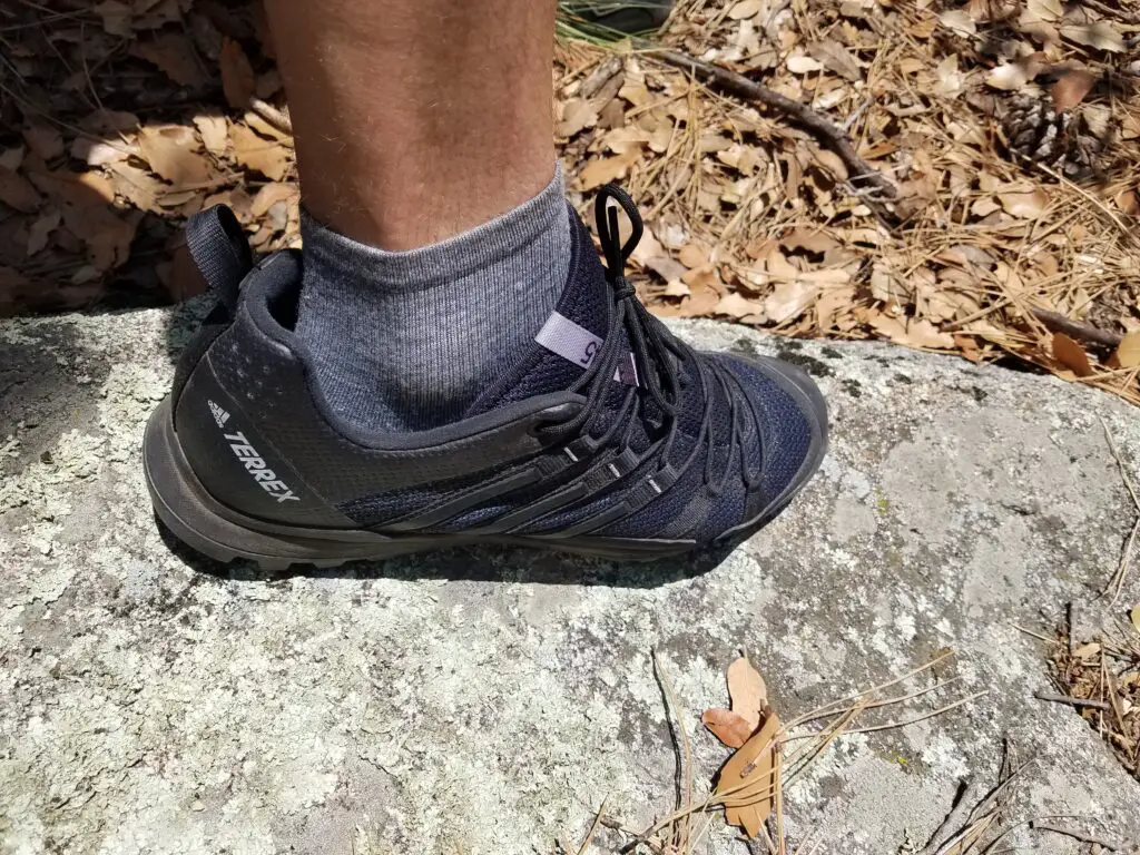 Thin Wool Hiking Socks and Terrex Shoes